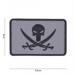 Patch 3D PVC Punisher pirate de la marque 101 Inc (444130-5318)