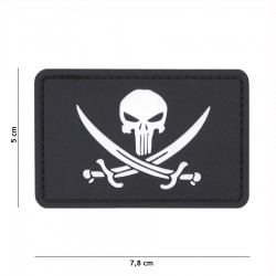 Patch 3D PVC Punisher pirate