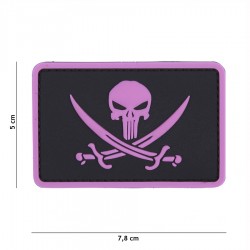 Patch 3D PVC Punisher pirate de la marque 101 Inc (444130-5320)