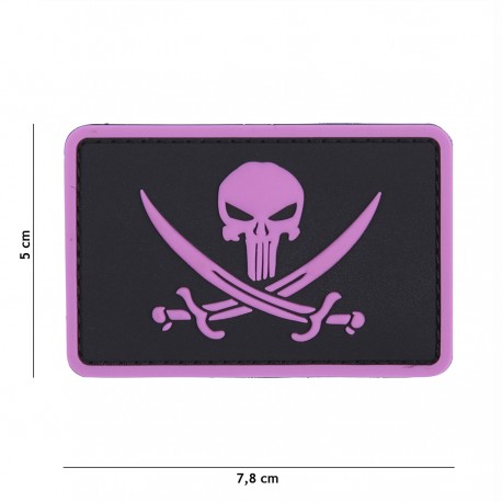 Patch 3D PVC Punisher pirate de la marque 101 Inc (444130-5320)