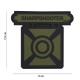 Patch 3D PVC Sharpshooter (avec velcro) de la marque 101 Inc (18017 | 444130-5186)