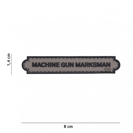 Patch 3D PVC Machine gun marksman avec velcro de la marque 101 Inc (444130-5215)