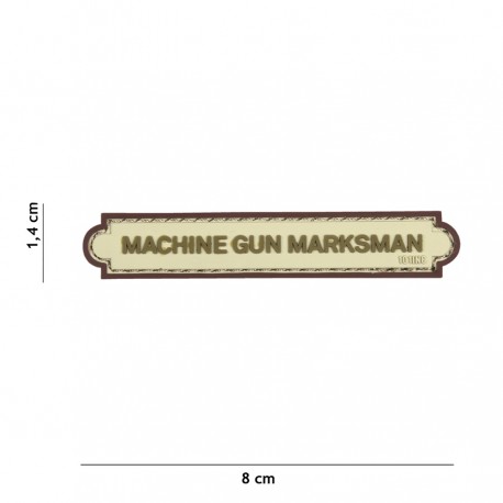 Patch 3D PVC Machine gun marksman avec velcro de la marque 101 Inc (444130-5221)