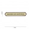 Patch 3D PVC Machine gun marksman