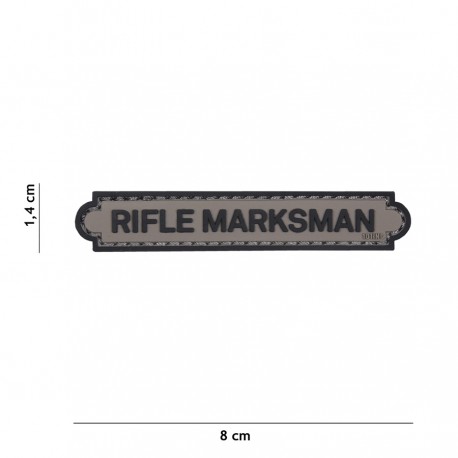 Patch 3D PVC Rifle marksman avec velcro de la marque 101 Inc (444130-5226)