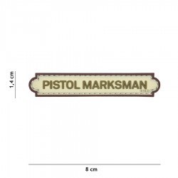 Patch 3D PVC Pistol marksman avec velcro de la marque 101 Inc (444130-5220)