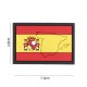 Patch 3D PVC Espagne avec velcro de la marque 101 Inc (444130-7205)