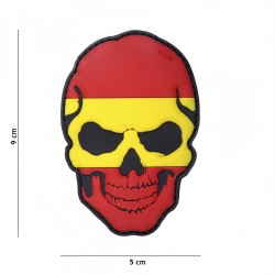 Patch 3D PVC Skull Spain avec velcro de la marque 101 Inc (444130-5004)