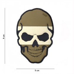 Patch 3D PVC Skull Spain avec velcro de la marque 101 Inc (444130-5008)