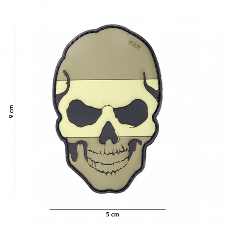 Patch 3D PVC Skull Spain avec velcro de la marque 101 Inc (444130-5005)