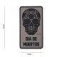 Patch 3D PVC Dia De Muertos avec velcro de la marque 101 Inc (444130-5173)