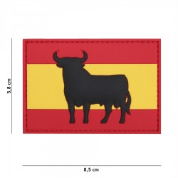 Patch 3D PVC Spanish bull avec velcro de la marque 101 Inc (444130-5404)