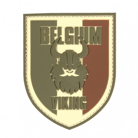 Patch 3D PVC Belgium viking avec velcro de la marque 101 Inc (444130-7001)