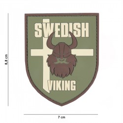 Patch 3D PVC Swedish viking avec velcro de la marque 101 Inc (444130-7008)