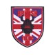 Patch 3D PVC British viking avec velcro de la marque 101 Inc (444130-7003)