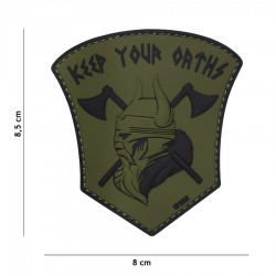 Patch 3D PVC Keep our oarths avec velcro de la marque 101 Inc (444130-5118)