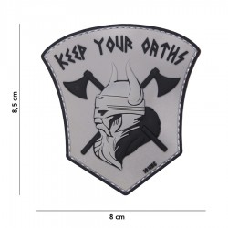 Patch 3D PVC Keep our oarths avec velcro de la marque 101 Inc (444130-5120)