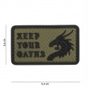 Patch 3D PVC Keep your oaths