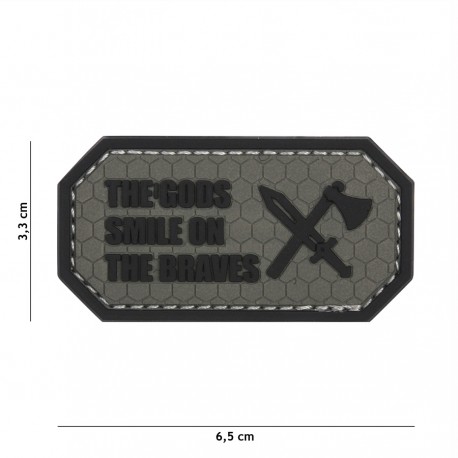 Patch 3D PVC The Gods smile on the braves avec velcro de la marque 101 Inc (444130-5443)