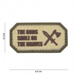 Patch 3D PVC The Gods smile on the braves avec velcro de la marque 101 Inc (444130-5444)