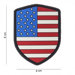 Patch 3D PVC Shield USA avec velcro de la marque 101 Inc (444130-3791)