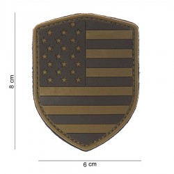 Patch 3D PVC Shield USA avec velcro de la marque 101 Inc (444130-3790)