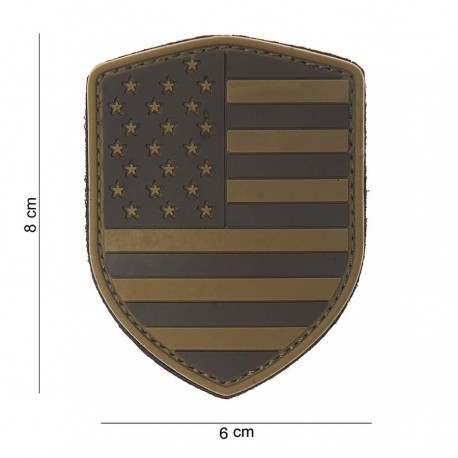 Patch 3D PVC Shield USA avec velcro de la marque 101 Inc (444130-3790)