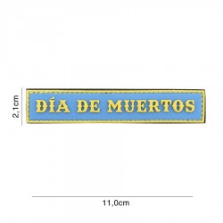 Patch 3D PVC Dia de muertos avec velcro de la marque 101 Inc (444130-7250)