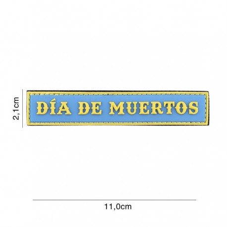 Patch 3D PVC Dia de muertos avec velcro de la marque 101 Inc (444130-7250)