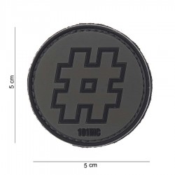 Patch 3D PVC Hashtag avec velcro de la marque 101 Inc (444100-3801)