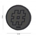 Patch 3D PVC Hashtag