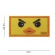 Patch 3D PVC Duckface avec velcro de la marque 101 Inc (444100-3805)
