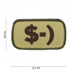 Patch 3D PVC Emoticon avec velcro de la marque 101 Inc (444100-3861)