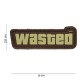 Patch 3D PVC Wasted avec velcro de la marque 101 Inc (444100-3862)