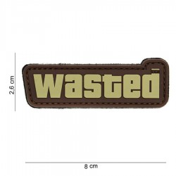 Patch 3D PVC Wasted avec velcro de la marque 101 Inc (444100-3862)