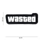 Patch 3D PVC Wasted avec velcro de la marque 101 Inc (444100-3864)