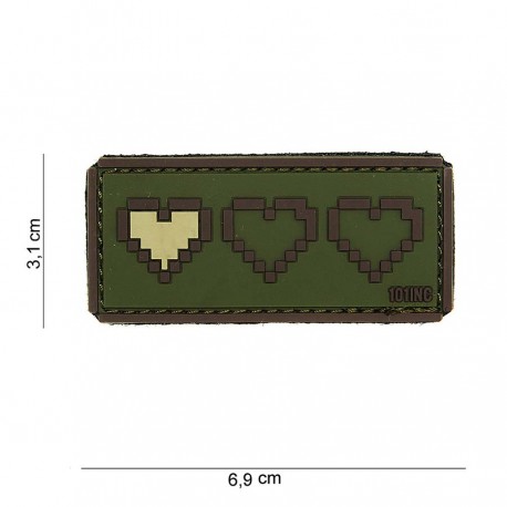 Patch 3D PVC Last live avec velcro de la marque 101 Inc (444100-3867)