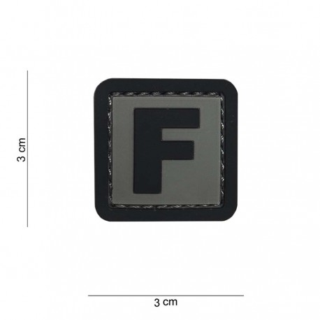 Patch 3D PVC F avec velcro de la marque 101 Inc (444100-3897)