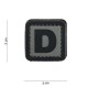 Patch 3D PVC D avec velcro de la marque 101 Inc (444100-3908)