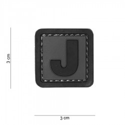 Patch 3D PVC J avec velcro de la marque 101 Inc (444100-3984)