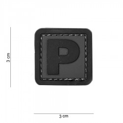 Patch 3D PVC P avec velcro de la marque 101 Inc (444100-3990)