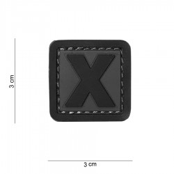 Patch 3D PVC X avec velcro de la marque 101 Inc (444100-3998)
