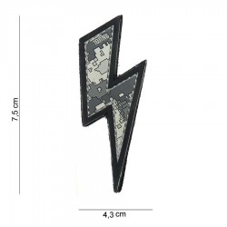Patch 3D PVC Eclair avec velcro de la marque 101 Inc (444100-3915)