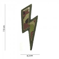 Patch 3D PVC Eclair avec velcro de la marque 101 Inc (444100-3917)