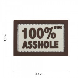 Patch 3D PVC 100% asshole avec velcro de la marque 101 Inc (444100-3921)