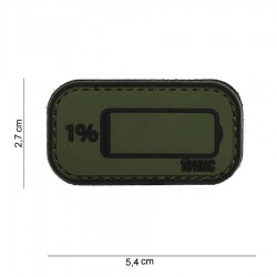 Patch 3D PVC Low power avec velcro de la marque 101 Inc (444100-3929)