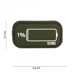 Patch 3D PVC Low power avec velcro de la marque 101 Inc (444100-3930)