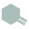 Peinture pour maquette plastique. La couleur est XF83 Medium sea grey RAF mat 10 ml de la marque Tamiya (81783)
