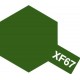 Peinture pour maquette plastique. La couleur est XF67 Vert OTAN mat 10 ml de la marque Tamiya (81767)