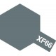 Peinture pour maquette plastique. La couleur est XF66 Gris clair mat 10 ml de la marque Tamiya (81766)